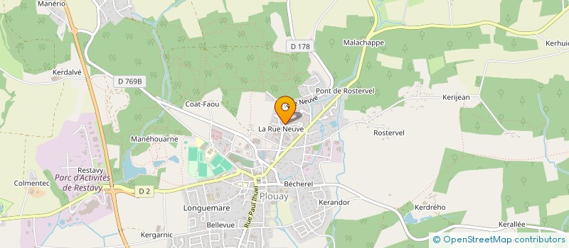 localisation de l'entreprise SCI DU VIEUX MOULIN  PLOUAY