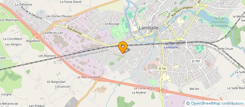 localisation de l'entreprise SCI DU VIEUX MOULIN  LAMBALLE-ARMOR