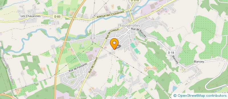 localisation de l'entreprise SCI DU VIEUX NOYER  FOUGEROLLES-SAINT-VALBERT