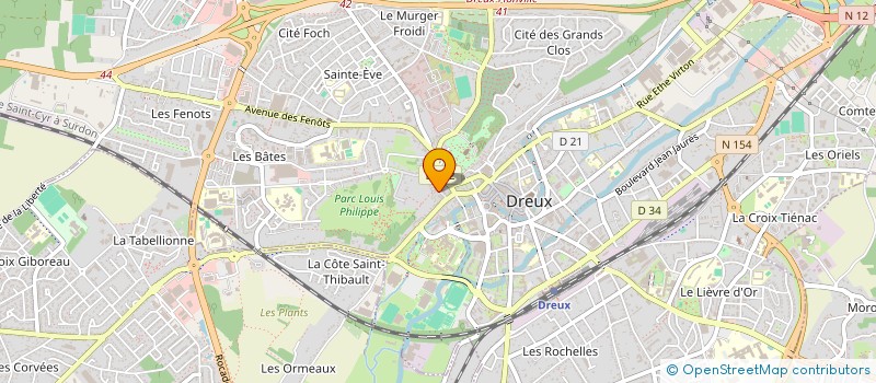 localisation de l'entreprise SCI DU VIEUX PAVE à DREUX