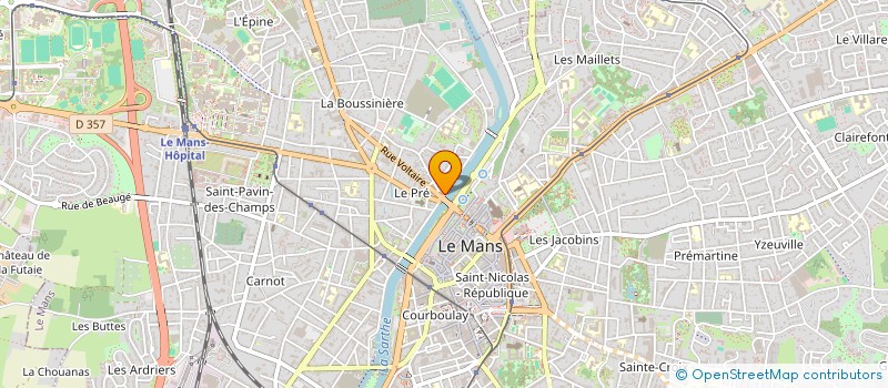 localisation de l'entreprise SCI DU VIEUX PONT  LE MANS