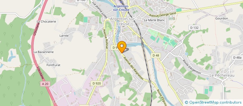 localisation de l'entreprise SCI DU VIEUX PONT à ARGENTON-SUR-CREUSE