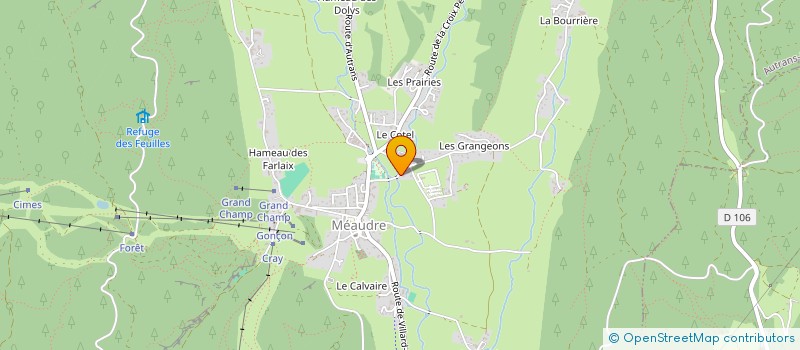 localisation de l'entreprise SCI DU VIEUX PONT  AUTRANS-MEAUDRE EN VERCORS