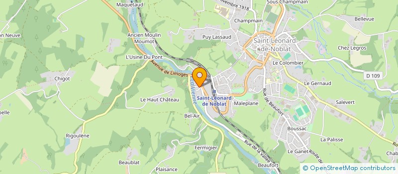 localisation de l'entreprise SCI DU VIEUX PONT à SAINT-LEONARD-DE-NOBLAT