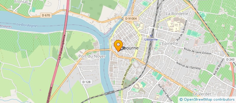 localisation de l'entreprise SCI DU VIEUX PRESBYTERE SAINT-JEAN à LIBOURNE