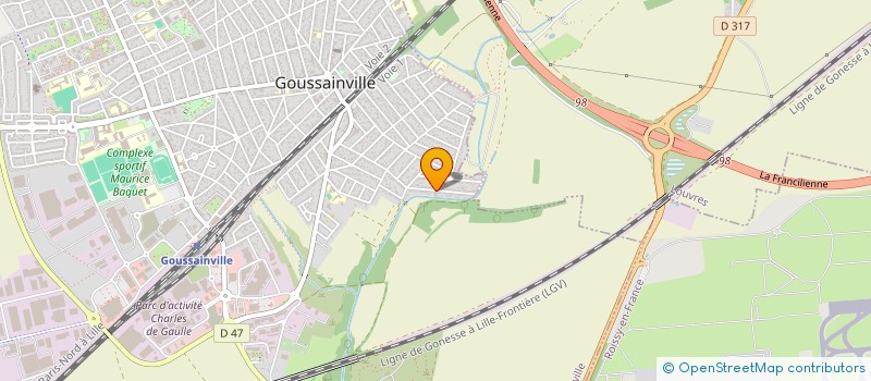 localisation de l'entreprise SCI DU VIEUX RU  GOUSSAINVILLE