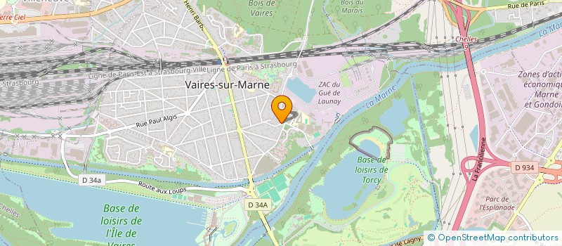 localisation de l'entreprise SCI DU VIEUX VAIRES  VAIRES-SUR-MARNE