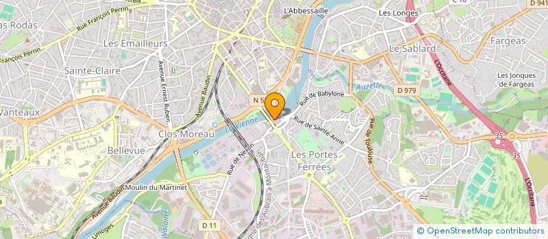 localisation de l'entreprise SCI DU VIEUX VIADUC à LIMOGES