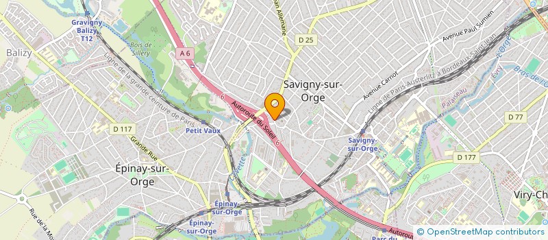 localisation de l'entreprise SCI DU VIGIER  SAVIGNY-SUR-ORGE