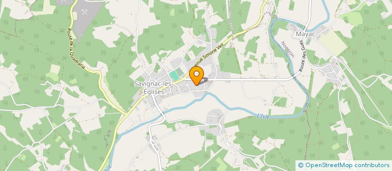 localisation de l'entreprise SCI DU VIGNAUD  SAVIGNAC-LES-EGLISES