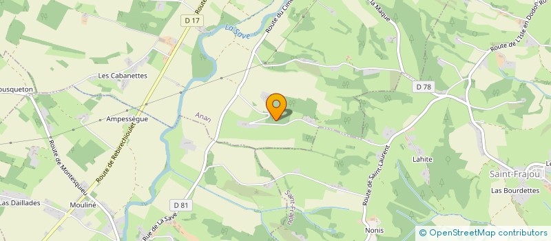 localisation de l'entreprise SCI DU VIGNE  L'ISLE-EN-DODON