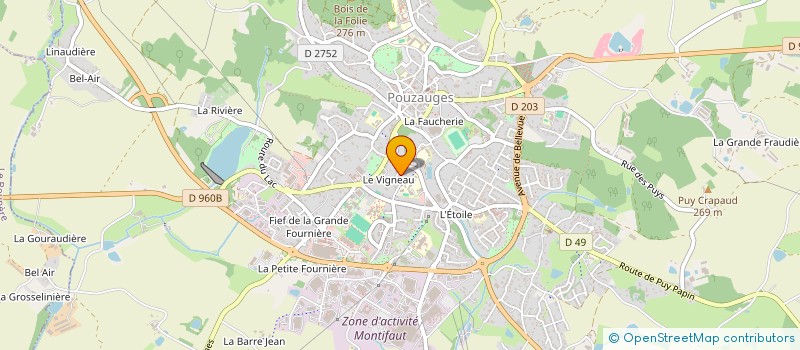 localisation de l'entreprise SCI DU VIGNEAU  POUZAUGES