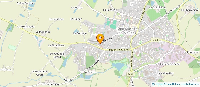 localisation de l'entreprise SCI DU VIGNEAU à SEVREMOINE