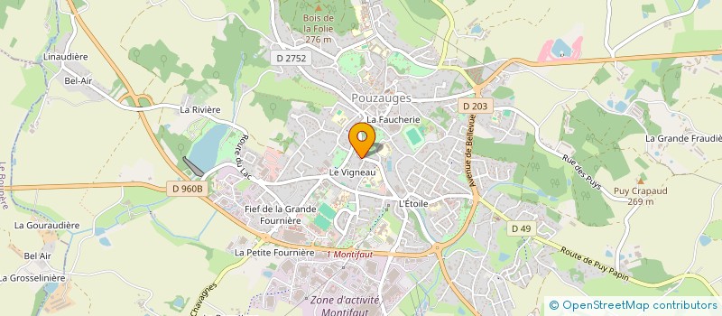 localisation de l'entreprise SCI DU VIGNEAU  POUZAUGES