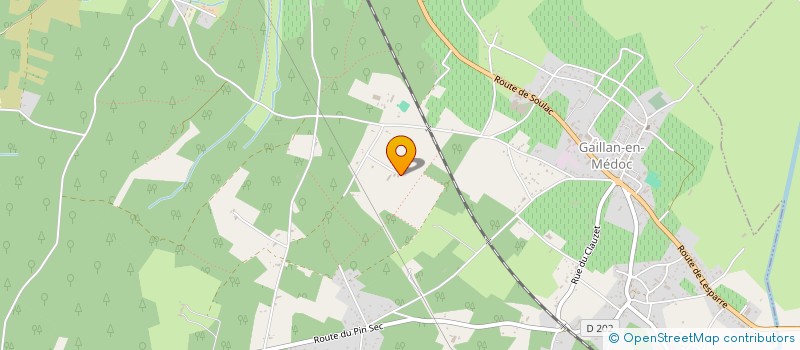 localisation de l'entreprise SCI DU VIGNEAU  GAILLAN-EN-MEDOC