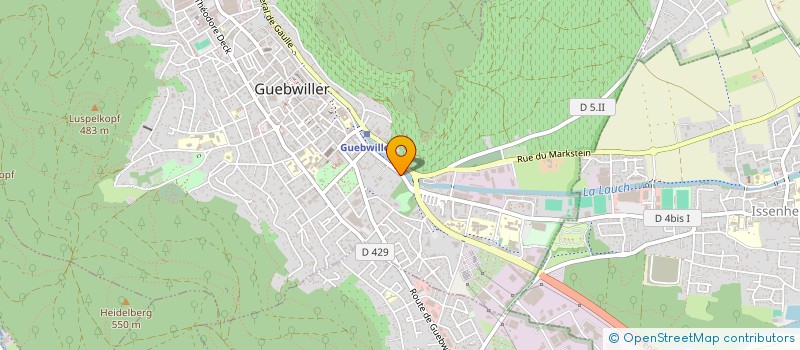 localisation de l'entreprise SCI DU VIGNERON  GUEBWILLER