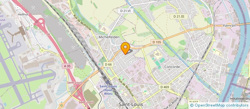 localisation de l'entreprise SCI DU VIGNOBLE  SAINT-LOUIS