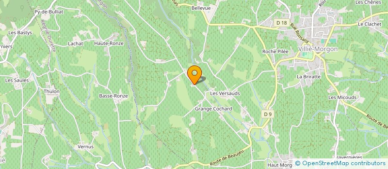 localisation de l'entreprise SCI DU VIGNOBLE PILLET  VILLIE-MORGON