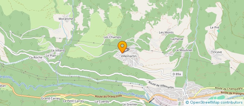 localisation de l'entreprise SCI DU VIGNY  BOZEL