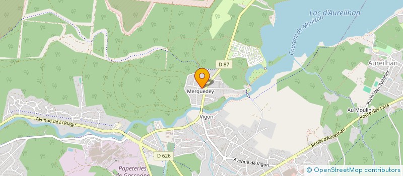 localisation de l'entreprise SCI DU VIGON  MIMIZAN