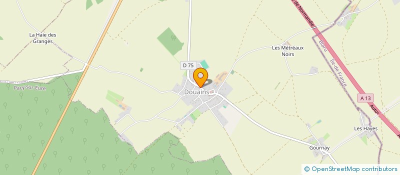 localisation de l'entreprise SCI DU VILLAGE à DOUAINS