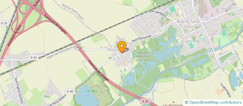 localisation de l'entreprise SCI DU VILLAGE  PLOUVAIN