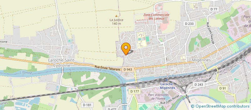 localisation de l'entreprise SCI DU VILLAGE  MIGENNES