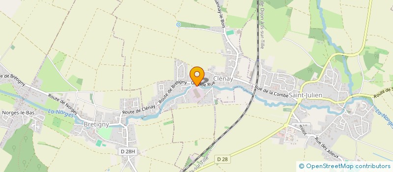 localisation de l'entreprise SCI DU VILLAGE  CLENAY