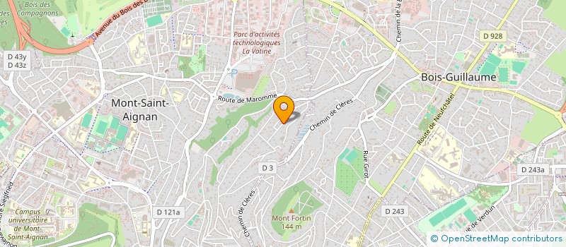 localisation de l'entreprise SCI DU VILLAGE  MONT-SAINT-AIGNAN