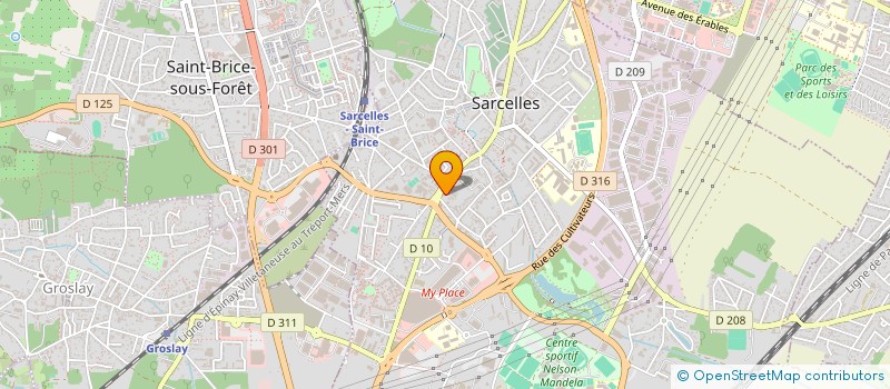 localisation de l'entreprise SCI DU VILLAGE  SARCELLES