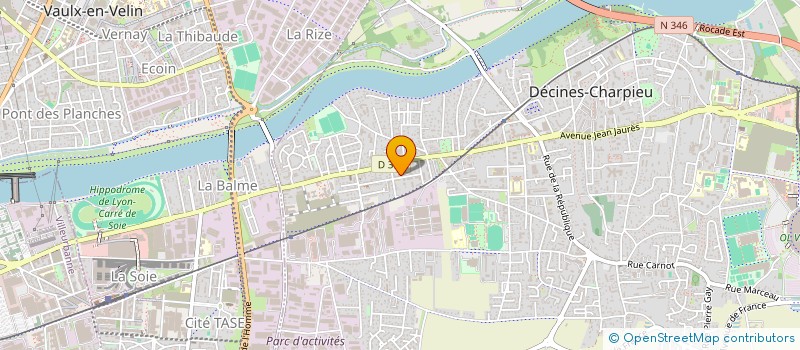 localisation de l'entreprise SCI DU VILLAGE  DECINES-CHARPIEU