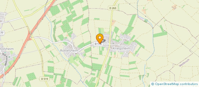 localisation de l'entreprise SCI DU VILLAGE  KRIEGSHEIM