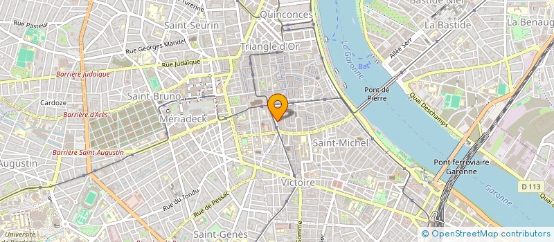 localisation de l'entreprise SCI DU VILLAGE D'EN HAUT  BORDEAUX