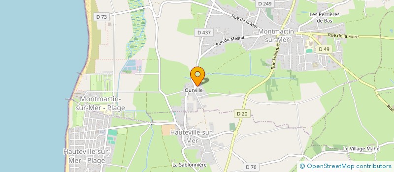 localisation de l'entreprise SCI DU VILLAGE D'OURVILLE  MONTMARTIN-SUR-MER