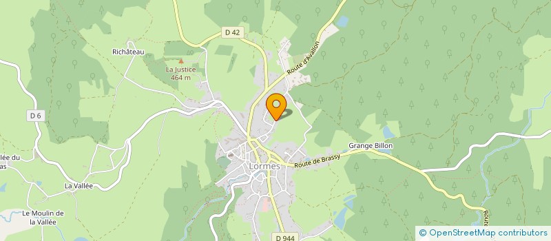 localisation de l'entreprise SCI DU VILLARS  LORMES