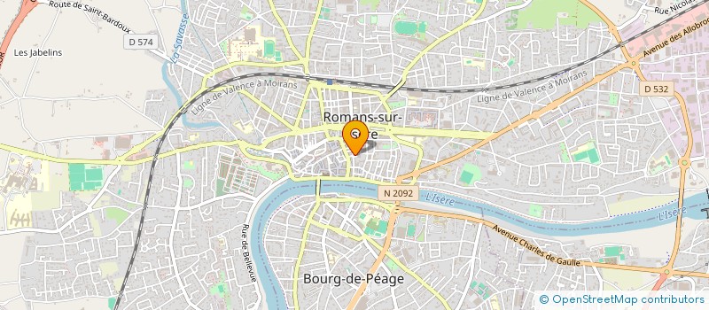 localisation de l'entreprise SCI DU VIN  ROMANS-SUR-ISERE