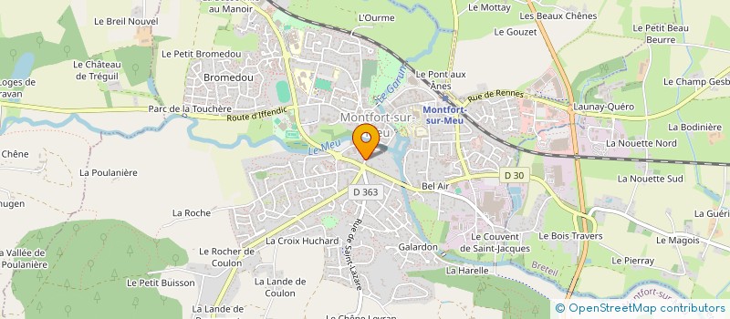 localisation de l'entreprise SCI DU VINGT  MONTFORT-SUR-MEU