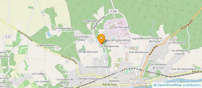 localisation de l'entreprise SCI DU VINGT-DEUX JANVIER à MONTRICHARD-VAL-DE-CHER