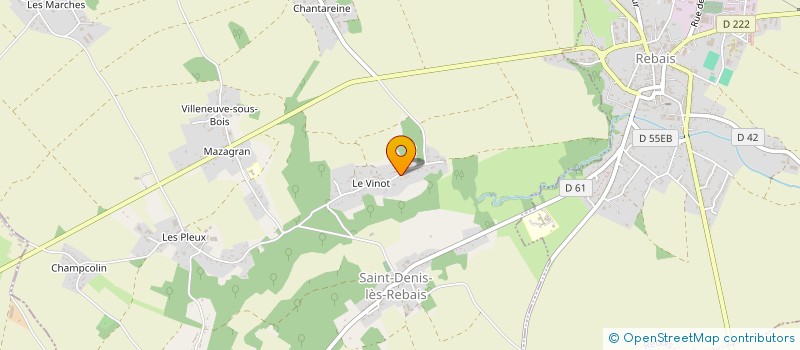 localisation de l'entreprise SCI DU VINOT  SAINT-DENIS-LES-REBAIS