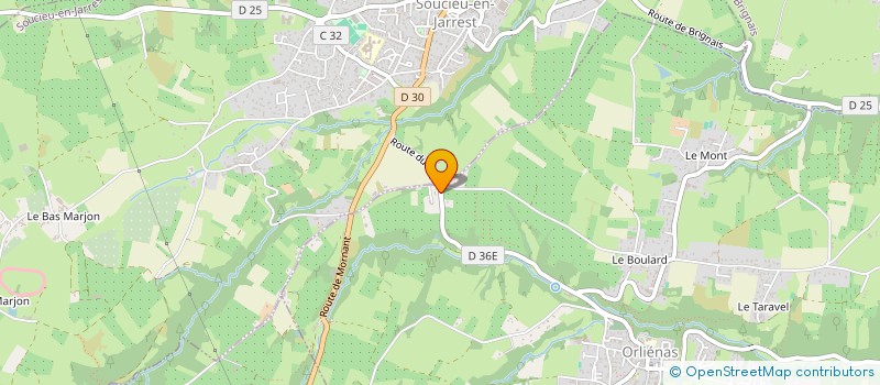 localisation de l'entreprise SCI DU VIOLON  ORLIENAS