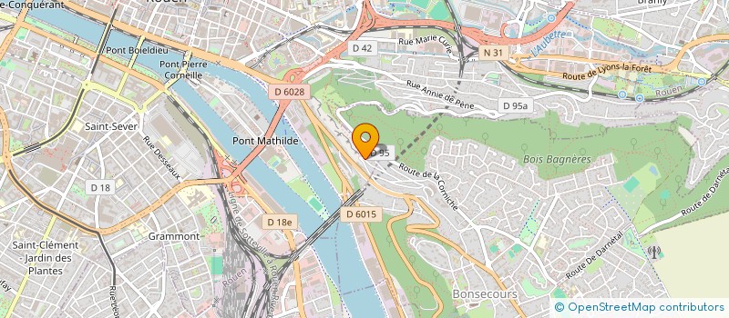 localisation de l'entreprise SCI DU VIRAGE à ROUEN