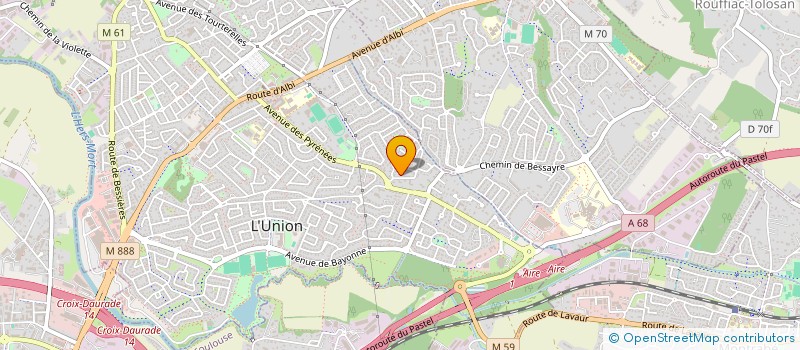 localisation de l'entreprise SCI DU VIREBENT à L'UNION