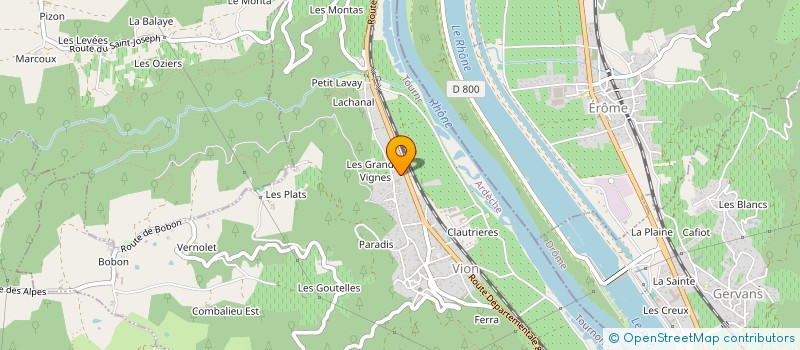 localisation de l'entreprise SCI DU VIVARAIS  VION