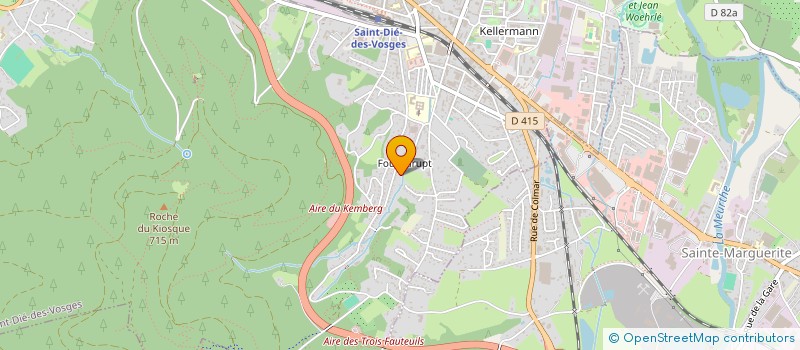 localisation de l'entreprise SCI DU VIVIER à SAINT-DIE-DES-VOSGES