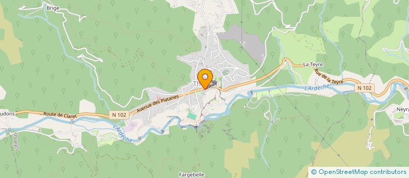 localisation de l'entreprise SCI DU VOLCAN  THUEYTS