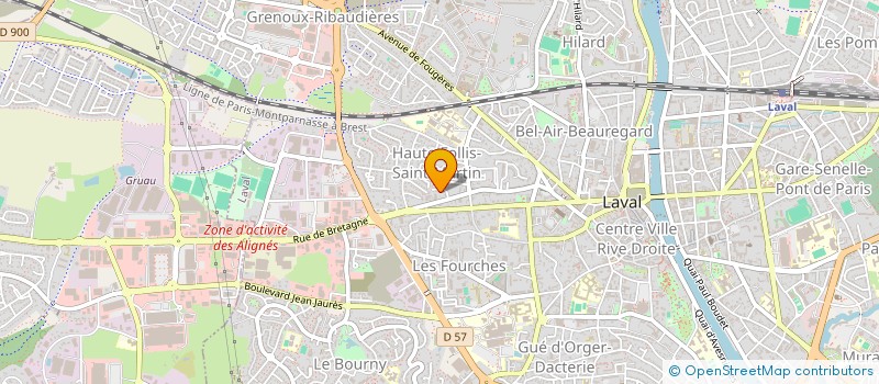 localisation de l'entreprise SCI DU VOLNEY à LAVAL