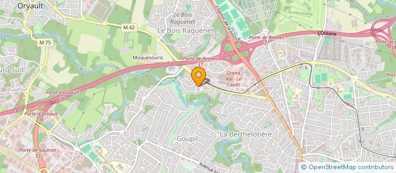 localisation de l'entreprise SCI DU VOYAGEUR à ORVAULT