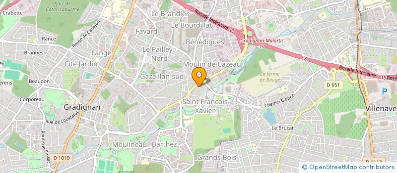 localisation de l'entreprise SCI DU VOYAGEUR DE L'EXTREME ORIENT  GRADIGNAN