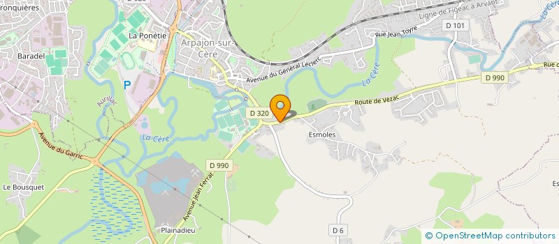 localisation de l'entreprise SCI DU WAGON à ARPAJON-SUR-CERE