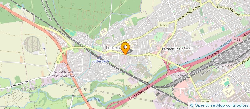 localisation de l'entreprise SCI DU WAHLWEG  LUTTERBACH